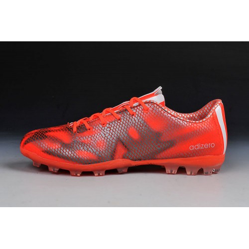 Pas Cher Adidas F50 Adizero AG Orange Rouge Chaussures De Football